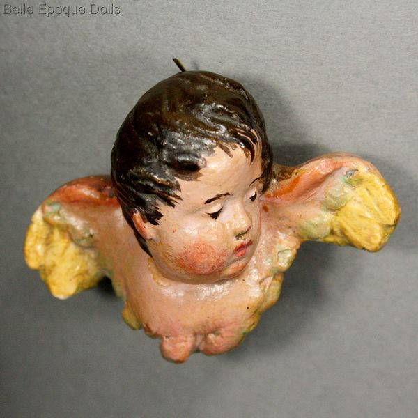 Antique Dollhouse miniature mass cherub , Puppenstuben zubehor mass decoration angel