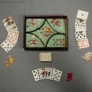 Extremely Rare Antique Miniature Nain Jaune Game in Original  Box
