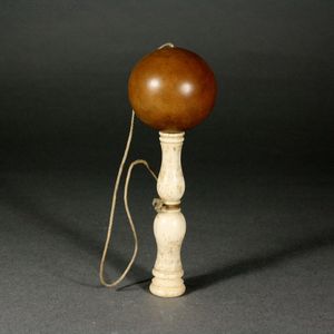 Rare Antique Miniature Bilboquet Game - For French Antique Doll