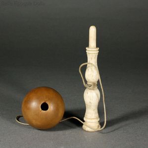 Cup-and-ball Game , Antique Dolll toy  ,  