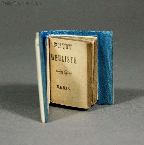 Antique Dollhouse miniature book with engravings , Puppenstuben zubehor buch