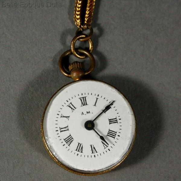 Puppen Schmuckstck, Uhr , Antique Fashion Doll miniature watch , Puppen Schmuckstck, Uhr