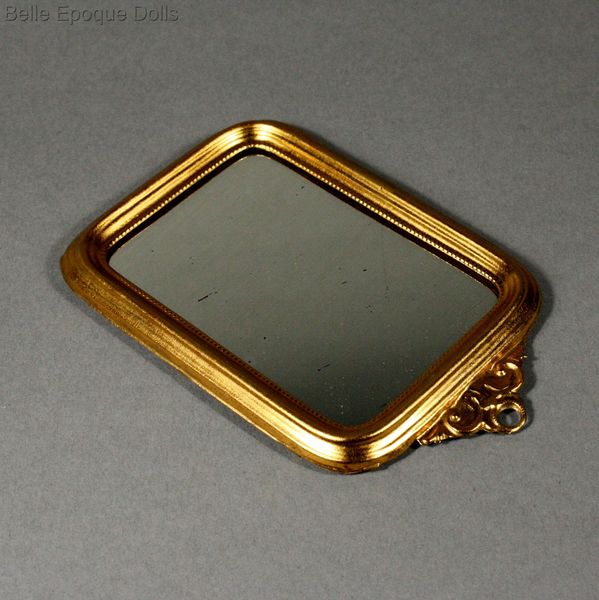 Antique Dollhouse miniature wall mirror erhard sohne , Puppenstuben zubehor spiegel