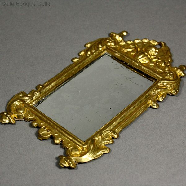 Puppenstuben zubehor spiegel , Antique Dollhouse miniature wall mirror erhard & sohne , Puppenstuben zubehor spiegel
