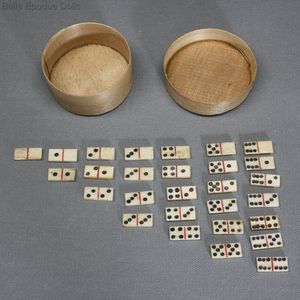 Antique French Miniature Domino Game for your Dolls