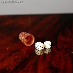 Very Small Dice Cup with Two Dice