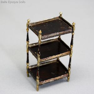Antique Miniature  Metal Shelf