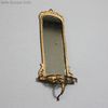 Antique Dollhouse miniature metal wall mirror , Antique dolls house mirror , Puppenstuben zubehor 