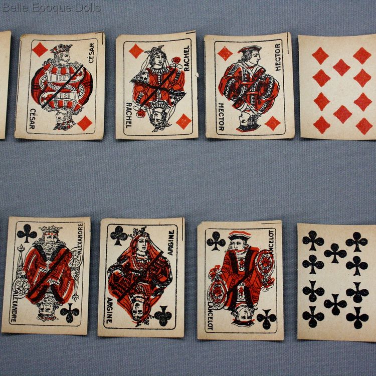 Antique dolls Playing Cards for your Fortune Telling Doll , Puppen zubehor