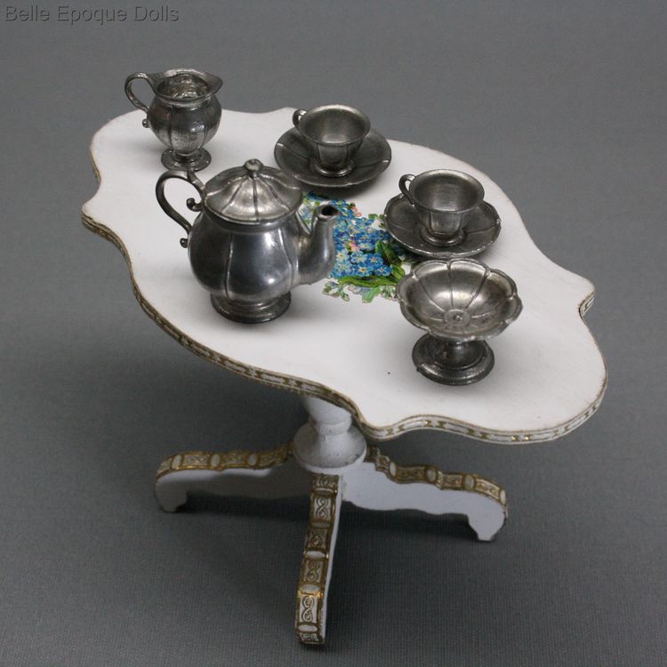 Antique dolls house tea service , Puppenstuben zubehor