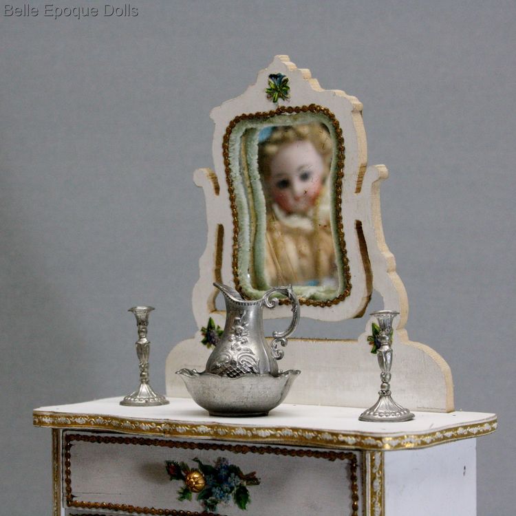 Antique dolls house washing decanter with bowl  , Puppenstuben zubehor waschkaraffen schsseln