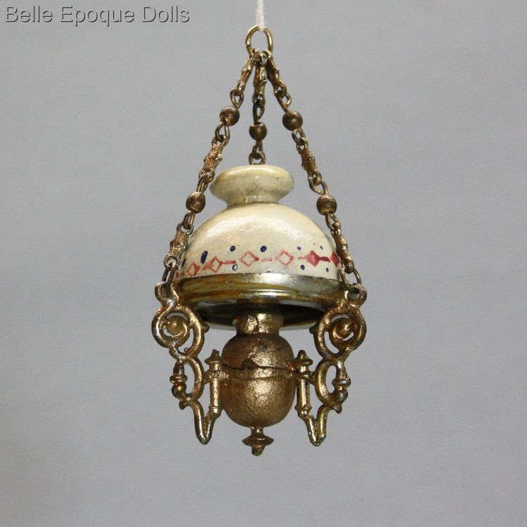 Puppenstuben zubehor , Antique Dollhouse miniature kerosene lamp , Puppenstuben zubehor