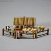 Antique Dollhouse miniature farm , Antique dolls house wooden toy , Puppenstuben zubehor 