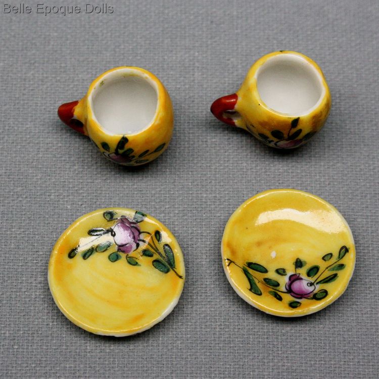 Puppenstuben zubehor , Gabriel Fourmaintraux porcelain tea set