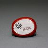 Antique dolls house miniature porcelain basket  , porcelain of Desvres , miniature antique dolls house accessories    