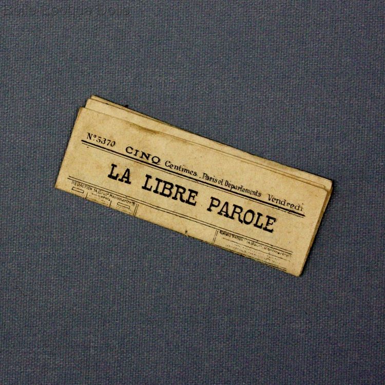 Antique Dollhouse miniature newspaper , Antique miniature newspaper