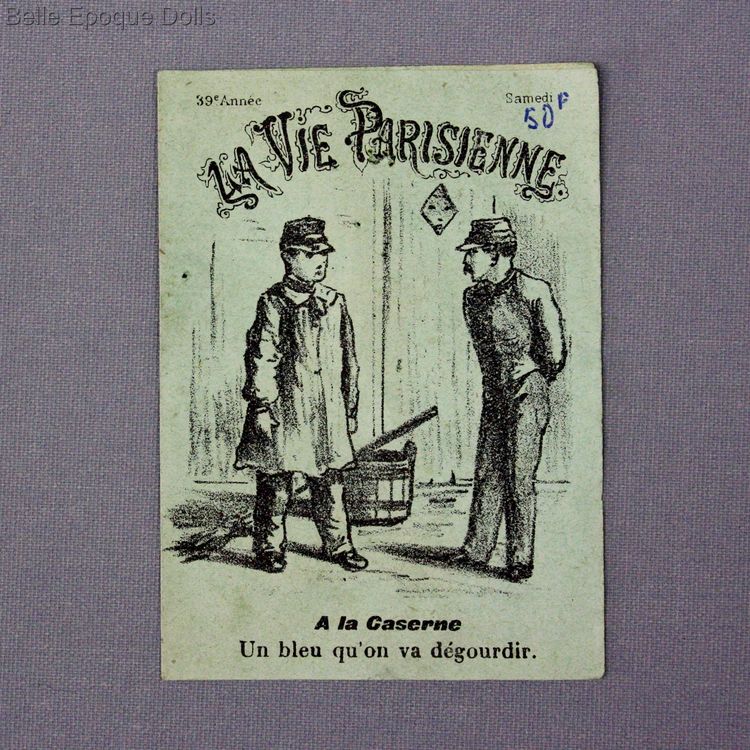 Antique Dollhouse miniature newspaper , Antique miniature newspaper