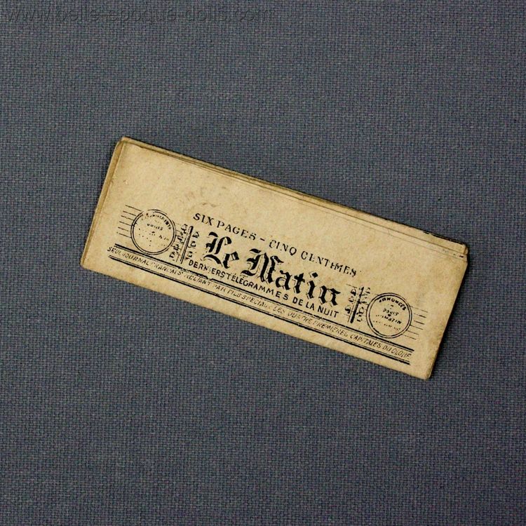 Antique Dollhouse miniature newspaper , Antique miniature newspaper
