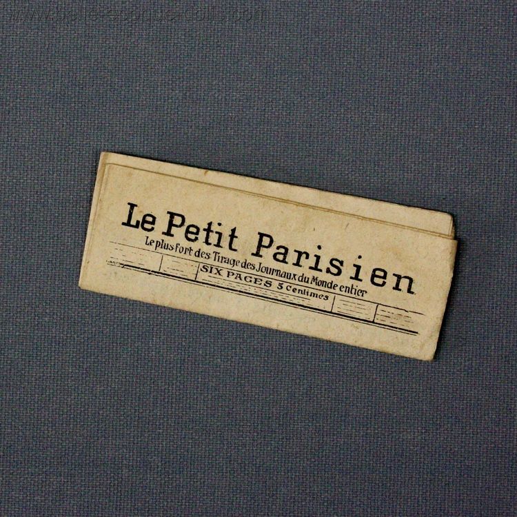 Antique Dollhouse miniature newspaper , Antique miniature newspaper