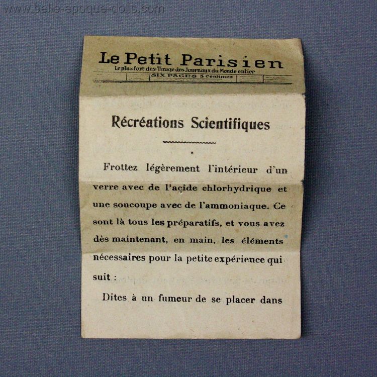 Puppenstuben zubehor , Antique miniature newspaper