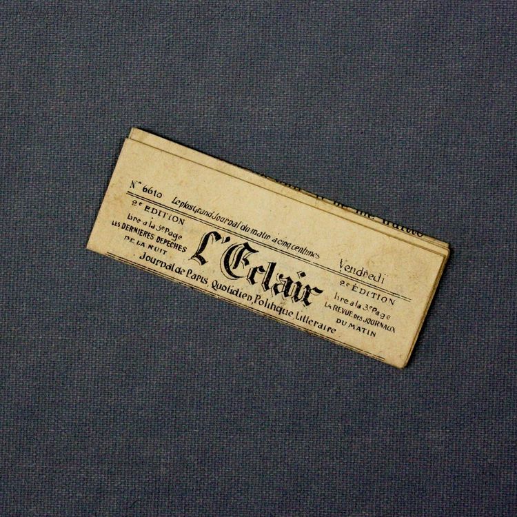 Antique Dollhouse miniature newspaper , Antique miniature newspaper