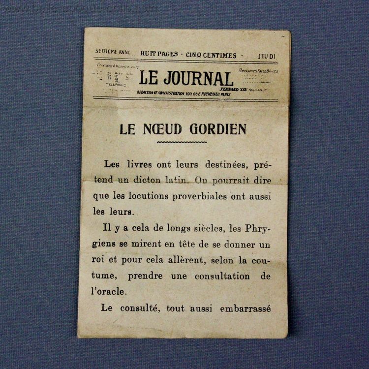 Puppenstuben zubehor , Antique miniature newspaper