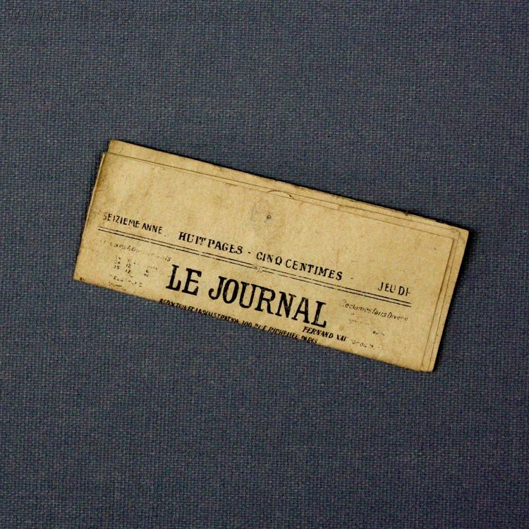 Antique Dollhouse miniature newspaper , Antique miniature newspaper