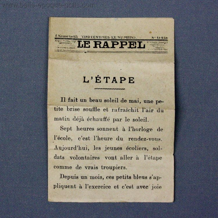 Puppenstuben zubehor , Antique miniature newspaper