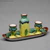 Antique Dollhouse miniature porcelain , Antique dolls house porcelain bottle glass , Puppenstuben zubehor 