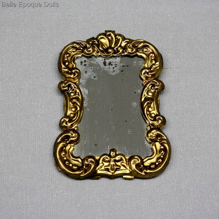 Puppenstuben zubehor , Antique Dollhouse wall mirror , Puppenstuben zubehor