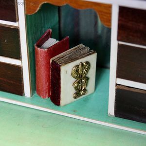 Antique dolls house book , Antique Dollhouse miniature book with engravings , Puppenstuben zubehor buch 