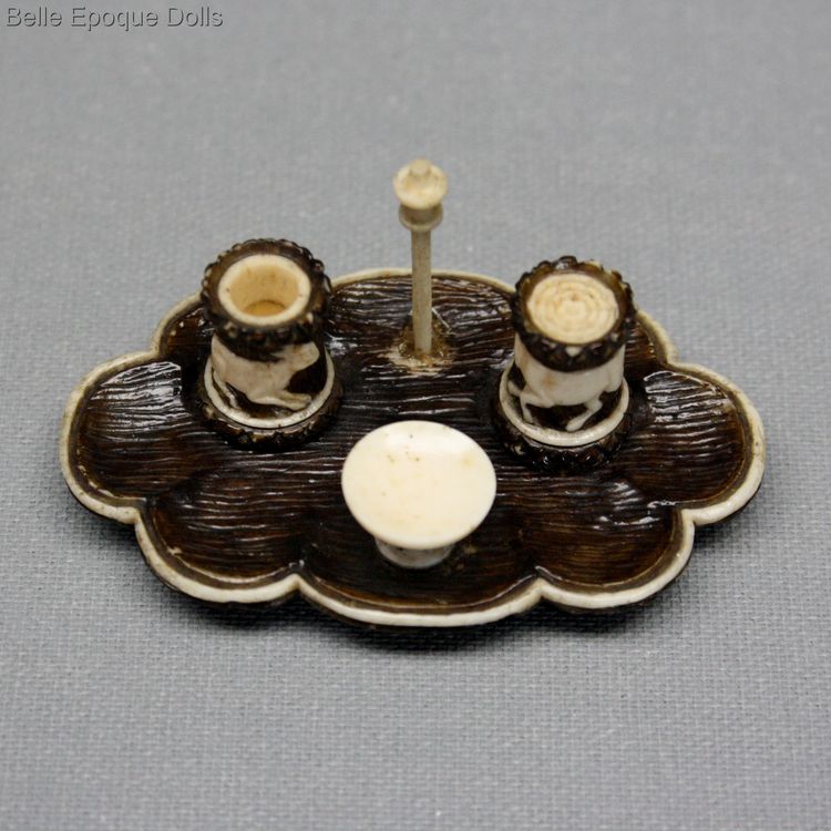 Puppenstuben zubehor , Antique Dollhouse miniature inkwell , Puppenstuben zubehor