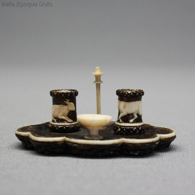 Puppenstuben zubehor , Antique Dollhouse miniature inkwell , Puppenstuben zubehor