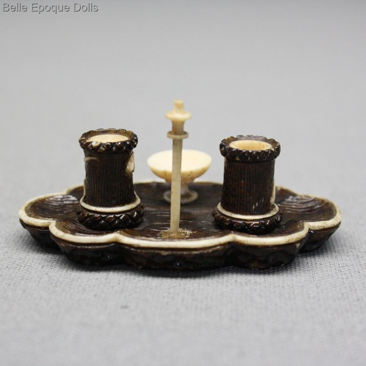 Antique Dollhouse miniature inkwell , Puppenstuben zubehor