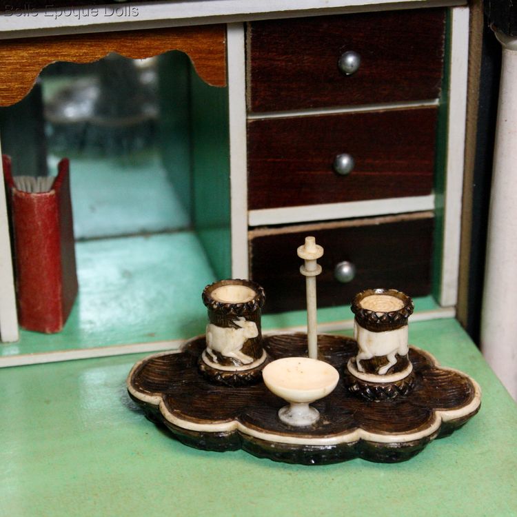 Antique dolls house desk accessories  , Puppenstuben zubehor