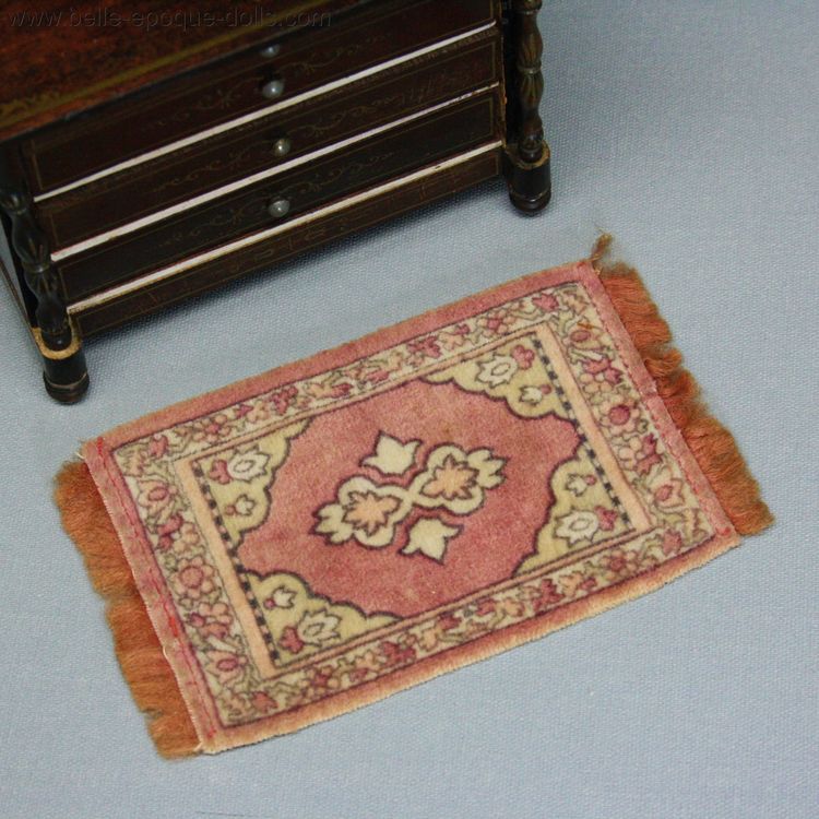 Antique Dollhouse miniature carpet , Doll's house rug 