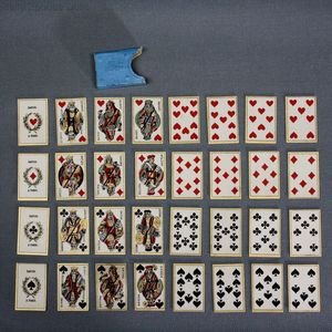 Antique Miniature Cards Game with its 32 cards for your Fortune Telling Doll