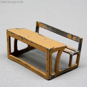 Antique Miniature French Metal Desk for Carl Horn Dolls
