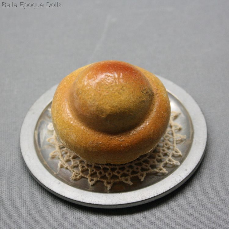 French fashion dolls food  , tragacanth miniature for grocery store  , antique French Tragacanth food bread