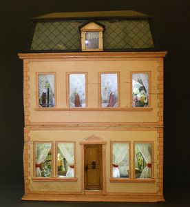 Petite Size Mansard-roofed Dollhouse - By Christian Hacker