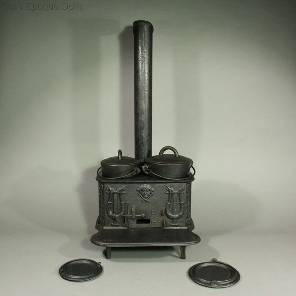 Puppenstuben kchen utensilien kupfer, messing,  , Antique dollhouse cast iron stove , Puppenstuben kchen utensilien kupfer, messing, 