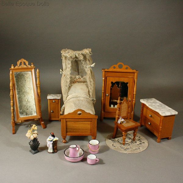 Antique Dolls Houses & Rooms / Outstanding large German Dollhouse by  Christian Hacker - with Red Stamp - Ref HM322