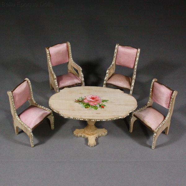 French dollhouse salon miniature , antique french room and furniture