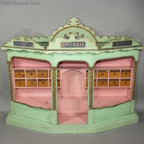 Antique Epicerie Parisienne miniature chocolaterie , gemischtwarenladen franzsische konditorei