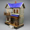 Antique dolls house with balcony , villard weill , Antique dolls house with balcony 