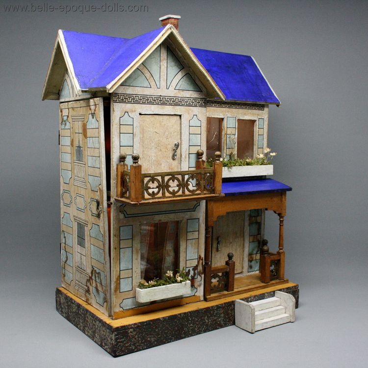villard weill , Antique Dollhouse miniature deauville French dollhouse , Puppenstuben zubehor