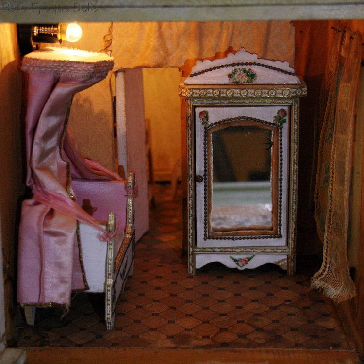 Antique Dollhouse miniature deauville French dollhouse , villard weill