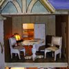 Puppenstuben zubehor puppenhauser , Antique dolls house with balcony , Antique Dollhouse miniature deauville French dollhouse 