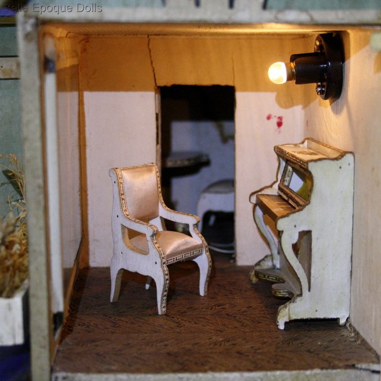 villard weill , Antique Dollhouse miniature deauville French dollhouse , Puppenstuben zubehor puppenhauser