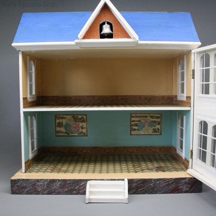 Puppen schule miniaturschule puppenhaus , Antique Dollhouse miniature school , Puppen schule miniaturschule puppenhaus